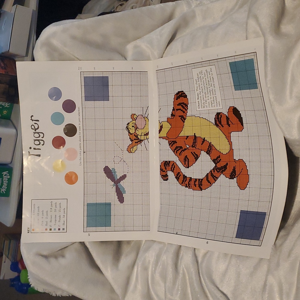 Disney Cross Stitch Pooh Collection POOH SNUGGLE UPS Tigger Piglet Eeyore - Picture 7 of 10